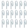 SG Store 100pcs Crochets Métalliques pour Rideau de Porte 6 Polices Crochets Coulissants Tringles de Fenêtre Rideaux de Douche D