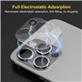 [Lot de 2] Protection d'appareil photo pour iPhone 11 Pro/11 Pro Max Protection d'objectif 3D Dureté 9H Verre de protection d'ap