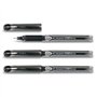 Pilot Lot de 3 Stylos roller Hi-Tec V10 grip pointe aiguille noir