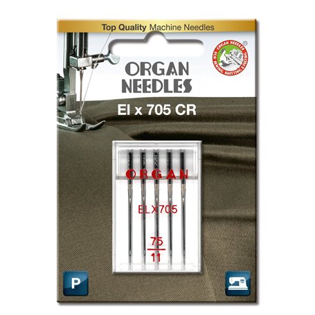 Organ Needles Surjeteuse ELX705# 75/11 x 5 Aiguilles