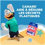 Canard WC Fresh Disc Floral Oasis - Bloc WC Sans Cage Nettoyant - Nettoie à 360° - Nouvel Emballage 100% Carton - 1 Applicateur 