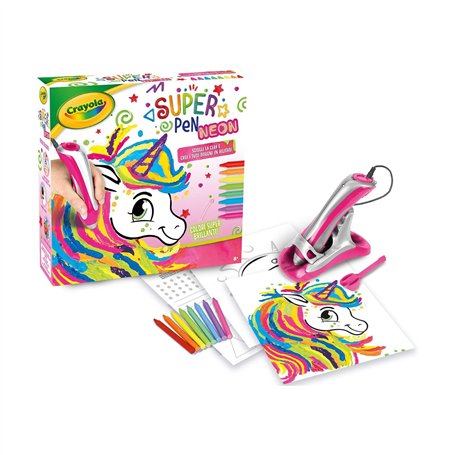 CRAYOLA - Super Pen Licorne Néon