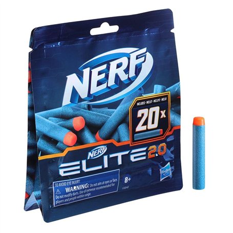 Nerf Elite 2.0 20-Dart Refill Pack - Includes 20 Official Nerf Elite 2.0 Darts