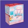 Casdon Baby Huggles Jouet - Siège rehausseur Rose - Siège Auto pour poupées avec Appui-tête et Boucles réglables - Convient aux 