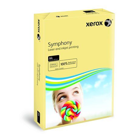 Xerox Symphony pastel - Papier de couleur Crème Ivoire 160g/m² A4 - Ramette de 250 feuilles 003R93219