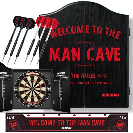 Winmau Man Cave Coffret cadeau pour cible de fléchettes