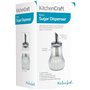 KitchenCraft - Sucrier Doseur en Verre, Style Rétro, 7 x 7 x 13.5 cm