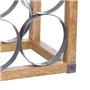 KitchenCraft Industrial Kitchen - Casier à Bouteilles de Vin Vintage, Bois & Métal, Support pour 6 Bouteilles, Style Industriel,