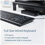 Kensington Filaire Clavier Allemand, QWERTZ Noir