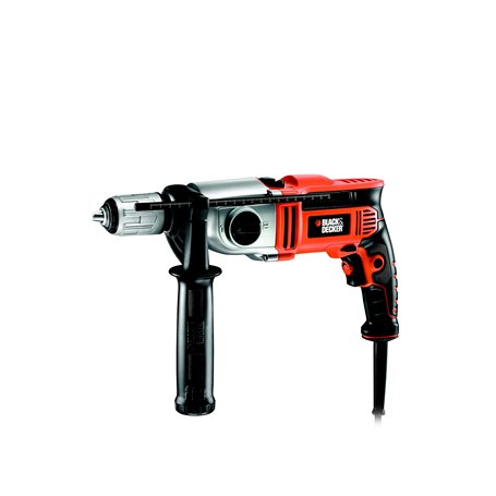 BLACK+DECKER KR1102K-QS Perceuse Visseuse Filaire - Livrée en Coffret 1100W