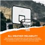 Taille Officielle (45 cm) Basket-Ball Anneau, Filet et Fixations de Montage Mural Créoles. Convient pour Les Adultes et Les Enfa