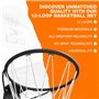 Taille Officielle (45 cm) Basket-Ball Anneau, Filet et Fixations de Montage Mural Créoles. Convient pour Les Adultes et Les Enfa