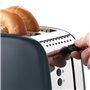 Russell Hobbs Grille pain [Pour 2 tranches] Colours Plus Inox gris (fentes extra larges, 6 niveaux de brunissage rapide, surélév