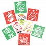 Baker Ross FE885 Pochoir Dessin Enfant motif Atelier du Pere Noel - Lot de 8