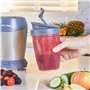 Petra PT2002V4SILVERVDEEU7 NutriMax Mixeur, Blender Polyvalent pour Smoothies, Jus & Soupe, 1000W, 2 Gobelets et Couvercles Sans