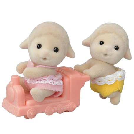 Sylvanian Families - Le Village - Les jumeaux Mouton - 5621 - Jumeaux et Bébés - Mini Poupées
