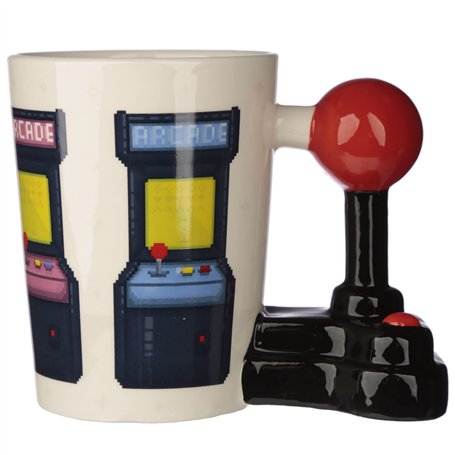 Puckator Mug à Anse Décorée Game Over - Jeu Vidéo Joystick & Arcade