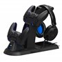STEALTH Ultimate Gaming Station pour PS5 avec casque et support de manette assortis et câble de recharge USB-C tressé de 2 m et