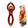 EcoBuddiez Tree Huggers - Orang Outan de Deluxebase. Peluche bébé à Suspendre de 72 cm fabriquée en Bouteilles Plastique recyclé