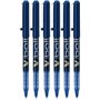 Pilot VB5 Bleu V Ball Fin Style À Bille Stylos Pointe En Métal 0.5mm pointe 0.3mm Ligne Encre Liquide (Lot De 6) BL-VB5