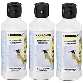Karcher Lot de 3 Solutions concentrées de Nettoyage pour Nettoyeur de vitres