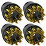SPARES2GO Laiton Brosse Métallique Buses pour Karcher Nettoyeur Vapeur (Pack de 4)