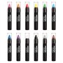 Bâton de Peinture pour Visage / Crayon de Couleur pour le Maquillage du Visage & Corps par Moon Creations - 3.5g - Assortiment d