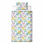 Character World Squishmallows Parure de lit Simple sous Licence Officielle Flash | Parure de lit réversible Double Face avec tai