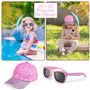 Peppa Pig Casquette Enfant Fille & Lunettes de Soleil Enfant - Rose Licorne