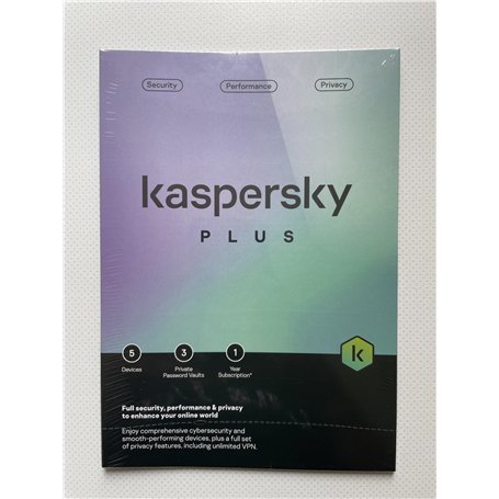 Kaspersky Plus 2024 Internet Security 5 Device 1 Year Activation Code by Post