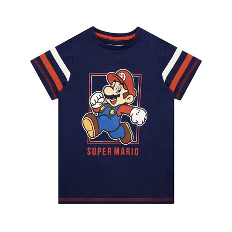 Super Mario T-Shirt Garçon Bleu 8-9 Ans