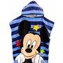 Disney Serviette Poncho Garçon Mickey Mouse Bleu Taille Unique