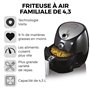 Tower T17021 Air Fryer - Friteuse sans Huile - Friteuse Électrique à Air de Taille Familiale avec Circulation d'Air Rapide, Minu