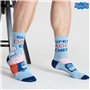 Peppa Pig Chaussettes Homme Fantaisie Coffret 5 Paires de Chaussettes Homme Humour Cadeau Humoristique Papa 40-45