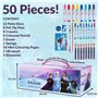 Disney Frozen Kit Dessin Enfant Peinture Enfant Crayons de Couleur et de Cire Peinture Aquarelle Feutres Coloriage Kit Créatif E