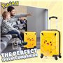 Pokémon Valise Cabine Enfant Pikachu Valises Rigides 4 roulettes 49x33x22cm 30L Voyage Accessoires Cadeau pour Gamer (Jaune, L49