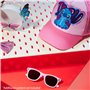 Disney 100% UV Lunettes de Soleil Fille et Ensemble Réglable Casquette (Rose Stitch)