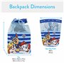 Sac de Natation Officiel Paw Patrol Garçon | Sac de Natation Enfant Chase et Marshall | Taille Unique | Bleu