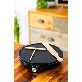 Marco Paul Crêpière électrique | Surface de cuisson extra large | Antiadhésif, facile à nettoyer | Comprend des ustensiles | Par Marco Paul Crêpière électrique | Surface de cuisson extra large | Antiadhésif