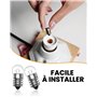 LumiGo Lot de 10 Mini Ampoules E10 2,5V 0,5A, 1W Miniature à Culot à Vis Blanc Chaude pour Expérience Physique électrique et Lam