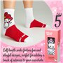 Hello Kitty Chaussettes Femme, Lot de 5 Paires Respirantes - Cadeau Femme et Ado