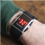 DIGIFLEX Luxueuse Montre Noire Sport Digitale Homme à LED Rouge