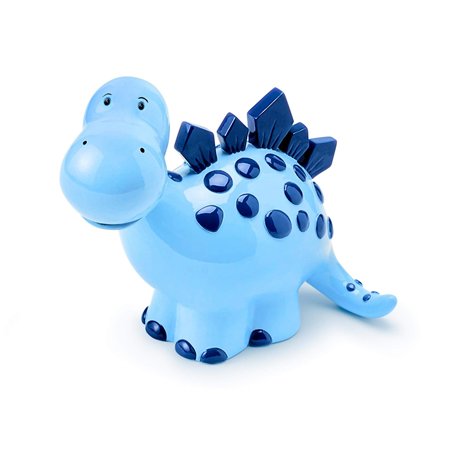 Mousehouse Gifts - Tirelire pour Enfant - en Forme de Dinosaure - Fille/garçon - Bleu - 7 x 16 x 13 cm