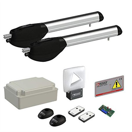 portail Moteur Twin kit – Roger Brushless Be20/210 Kit de motorisation conçu pour portail en fer forgé