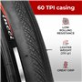 Fincci Pneu Velo 700 x 28c - Paire Réfléchissant Pliable Tire 28-622 avec Protection Anti Creivasion 1mm 60 TPI, pour Route & de