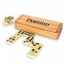 Dominos traditionnels | Dominos de luxe dans un étui en bois pour jeux de société pour enfants et adultes