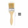 Kurtzy Pinceaux Peinture 5,08 cm (Lot de 48) - Pinceau Peinture Plat Professionnel avec Manche en Bois - Peinceaux pour Peinture