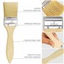 Kurtzy Pinceaux Peinture 5,08 cm (Lot de 48) - Pinceau Peinture Plat Professionnel avec Manche en Bois - Peinceaux pour Peinture