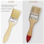 Kurtzy Pinceaux Peinture 5,08 cm (Lot de 48) - Pinceau Peinture Plat Professionnel avec Manche en Bois - Peinceaux pour Peinture
