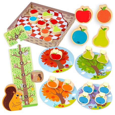 Nene Toys Le Verger Jeu de Société Coopératif pour Enfants dès 2 Ans - Jeu Éducatif pour Tout-Petits